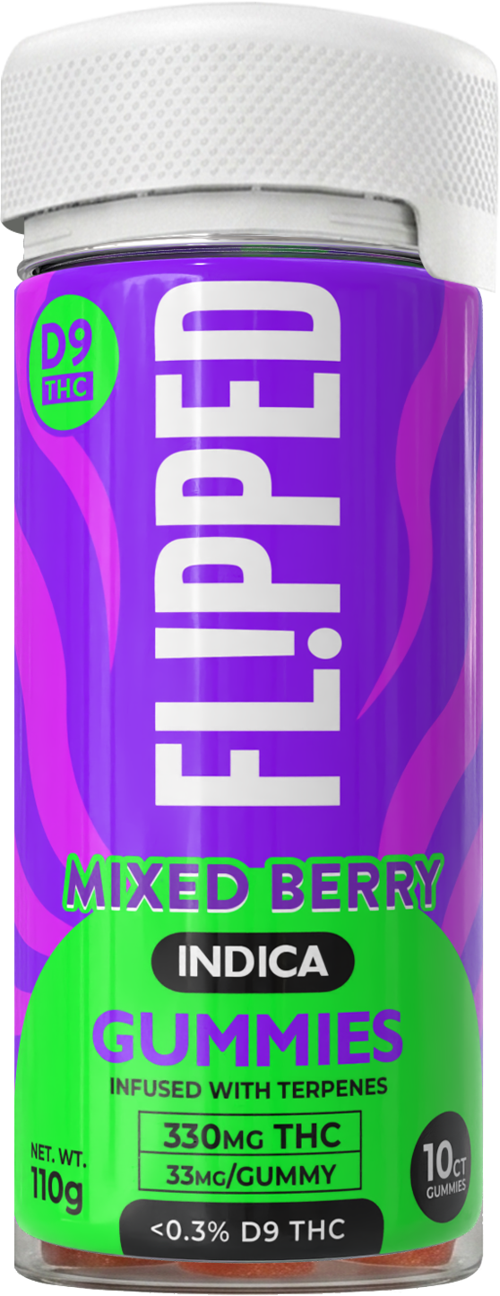 FL!PPED Mixed Berry D9 Gummies jar